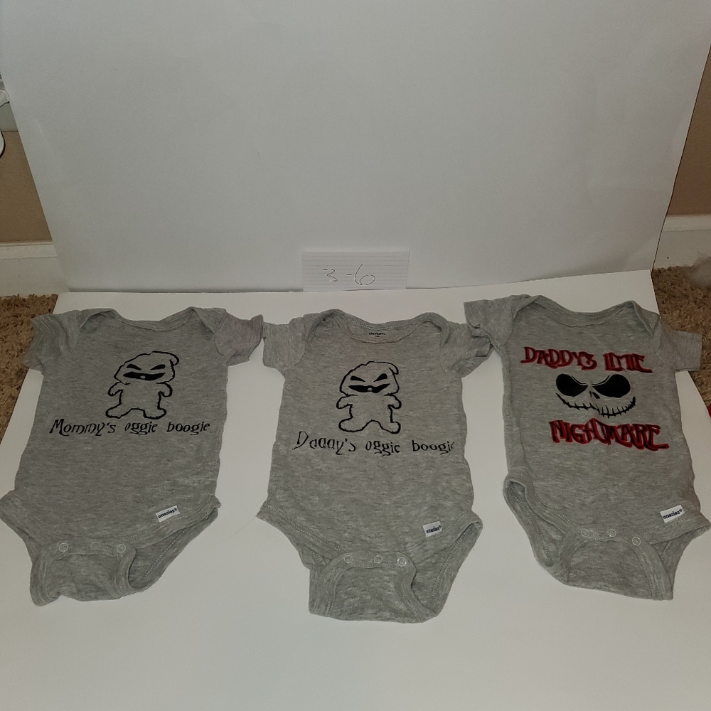 **SOLD **3 Halloween onesie SOLD